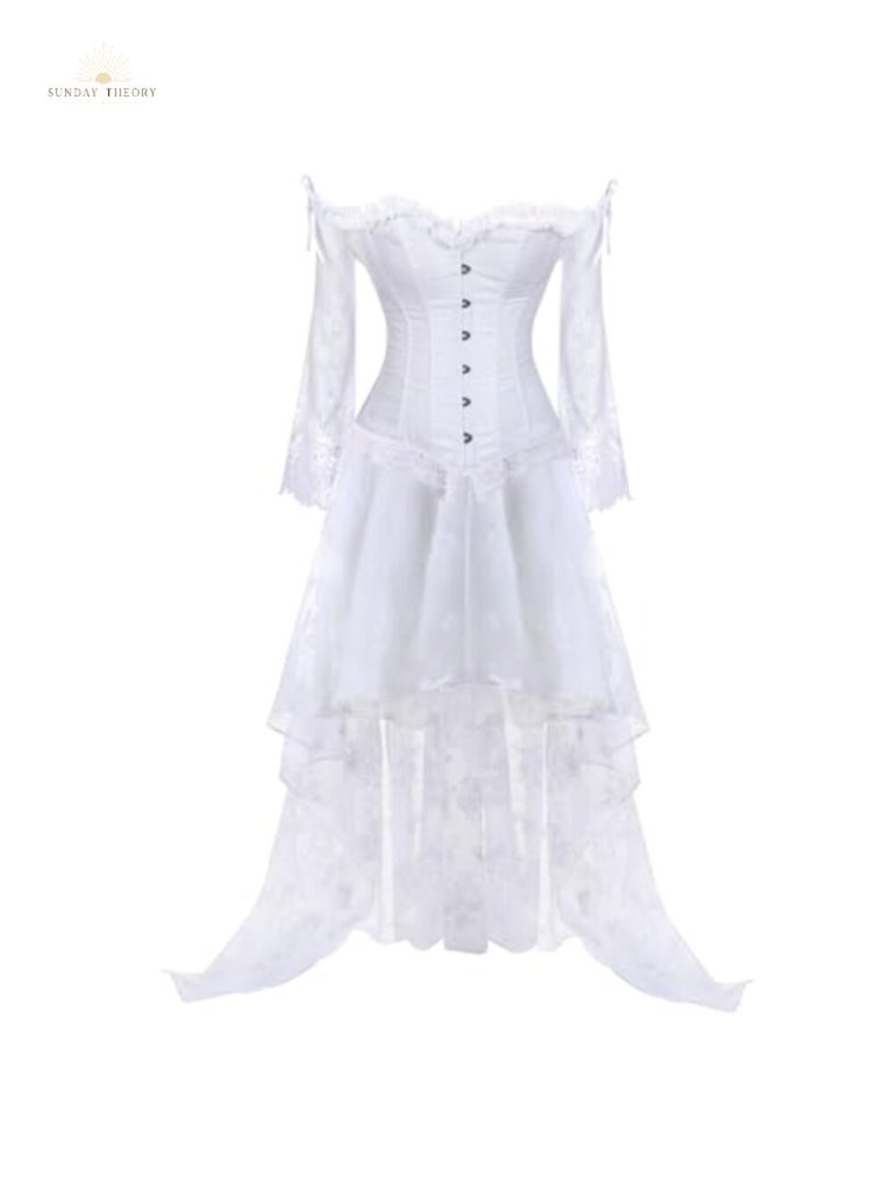 Corset Top Victorian Lace Overbust Renaissance Halloween Costume